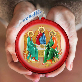 Trinity Glass Ornament by G. DeBrekht - Nativity Holiday Decor - 744-019