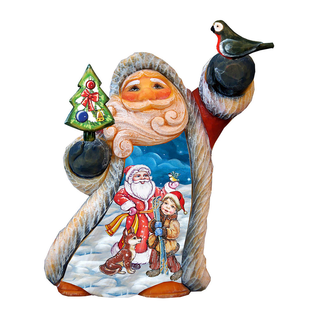 Penguin Pals Santa Christmas Figurine by G. DeBrekht - Christmas Santa Snowman Decor - 561625