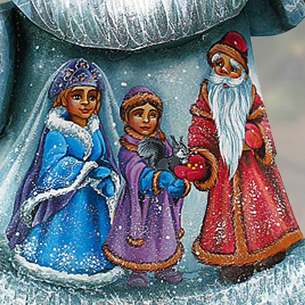 Santa Childhood Friends Hand-Painted WOODCARVED Masterpiece by G. DeBrekht - Christmas Decor - 821564 *** PRE-ORDER - Handmade Just for You! ***