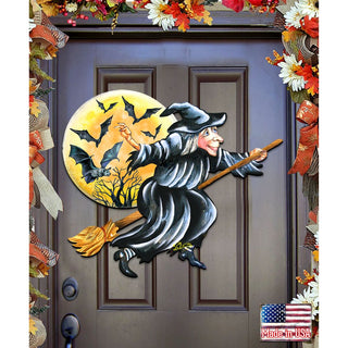 Witch Halloween Door Decor by G. DeBrekht - Thanksgiving Halloween Decor - 8114011H