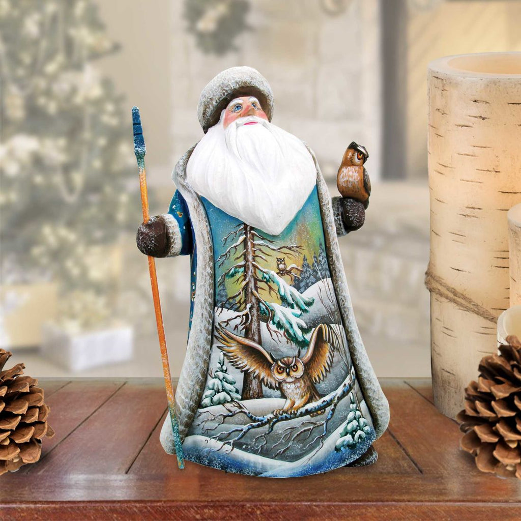 Of all Wilderness Santa Hand-Painted WOODCARVED Masterpiece by G. DeBrekht - Wildlife Holiday Decor - 821822