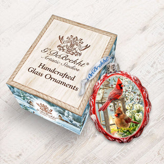 House Birds Mercury Glass Ornament by D. Gelsinger - Christmas Decor - 778105-DG