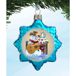 Snowy Mercury Glass Ornaments by G. DeBrekht - Coastal Holiday Decor - 770145S3-DG