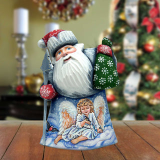 Little Angel Santa Hand-Painted WOODCARVED Masterpiece by G. DeBrekht - 821474 *** PRE-ORDER - Handmade Just for You! ***