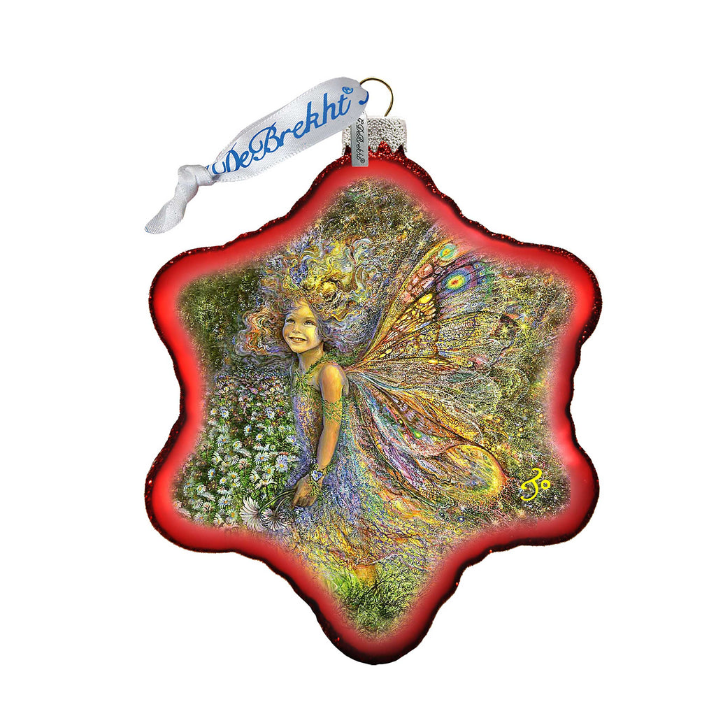 Butterfly Princess Glass Ornament by Josephine Wall - Easter Spring Decor - 755-408-JW