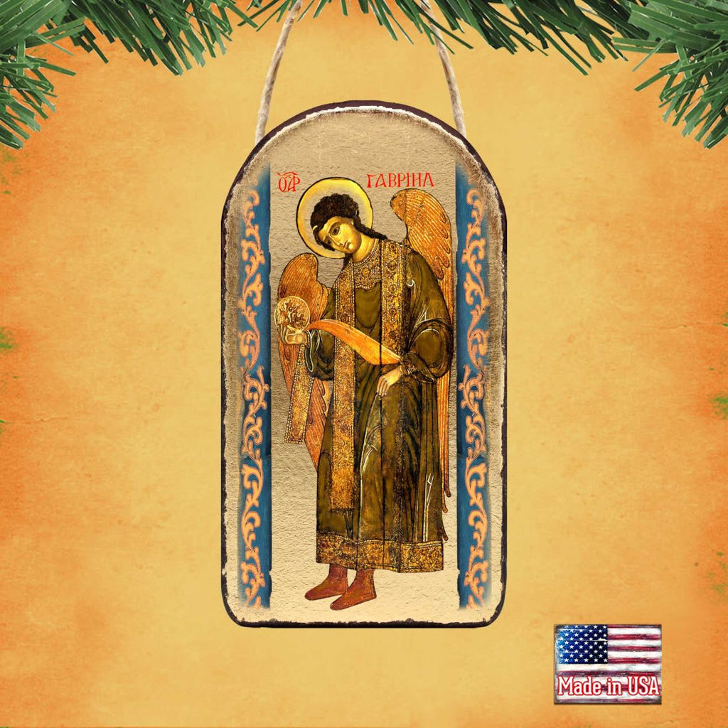 Saint Gabriel Archangel Religious Christian Sacred Icon Ornament - Inspirational Icon Decor - 87041