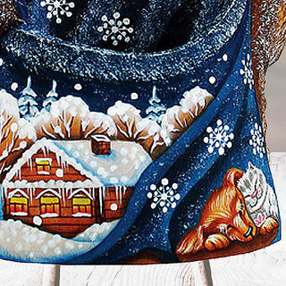 Star Light Puppy Santa Hand-Painted WOODCARVED Masterpiece by G. DeBrekht - Wildlife Holiday Decor - 8210754 *** PRE-ORDER - Handmade Just for You! ***