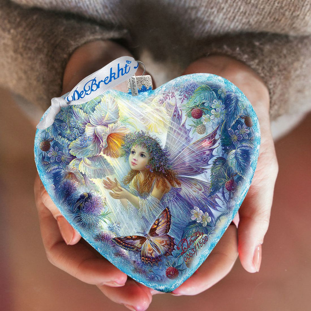 Flower Fairy Glass Ornament Limited Edition by Strelkina at G. DeBrekht - Christmas Decor - 738-084-ST