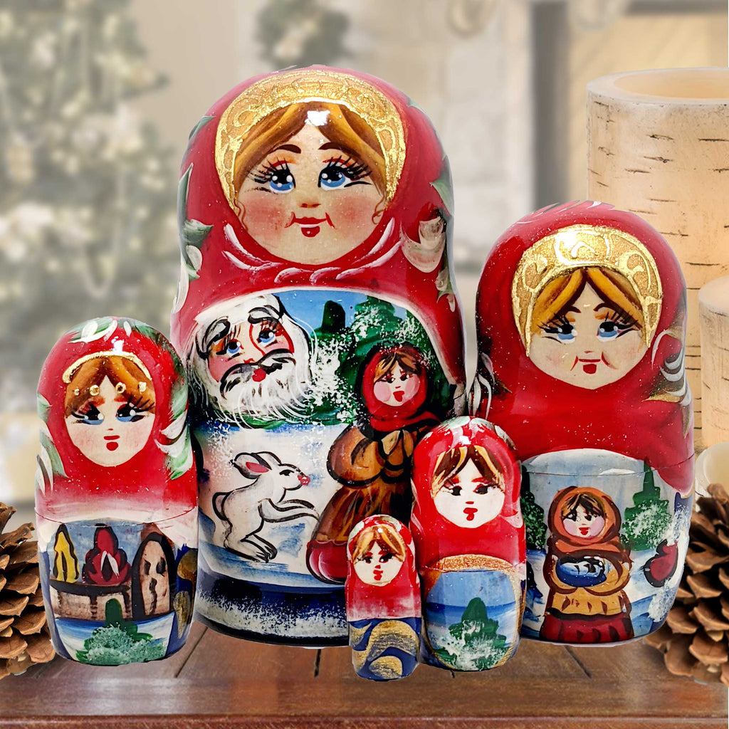 Fairy Tale Matreshka Nesting Dolls Set of 5 by G. DeBrekht - 140078