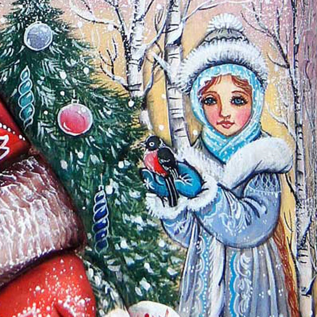 Lamplighter Santa Hand-Painted WOODCARVED Masterpiece by G. DeBrekht - Christmas Decor - 241139 - SPECIAL ORDER *** PRE-ORDER - Handmade Just for You! ***