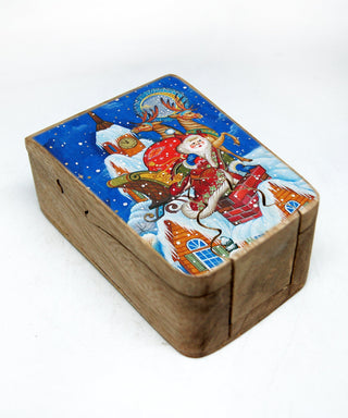 Trough the Roof Secret Wooden Puzzle Box 6x3.5x2