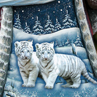 Playful Snow Santa Hand-Painted WOODCARVED Masterpiece by G. DeBrekht - Wildlife Holiday Decor - 8214880