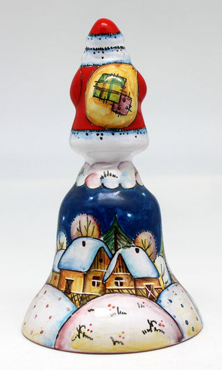 One-of-a-Kind Santa Bell Hand Painted Porcelain Figurine 5.5