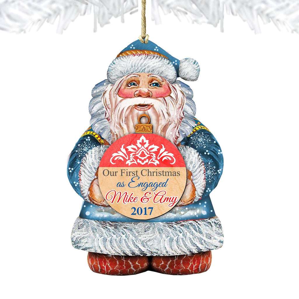My First Christmas Wooden Ornaments by G. DeBrekht - Christmas Santa Snowman Decor - 8117810-MFC