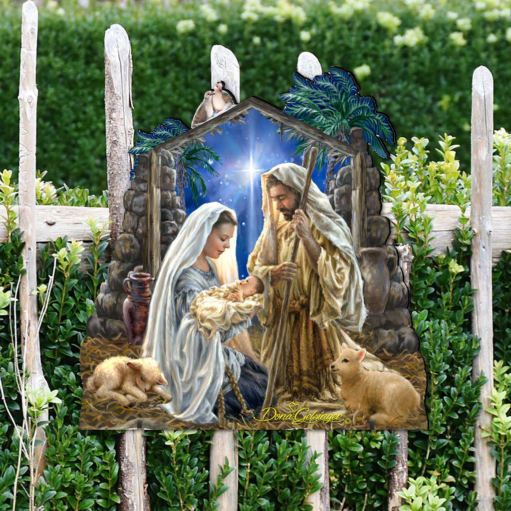 Glory to God Nativity Door Decor by D. Gelsinger - Nativity Holiday Decor - 8461010H-1722