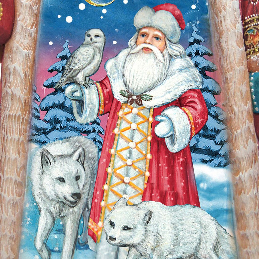 Polar Story Santa Hand-Painted WOODCARVED Masterpiece by G. DeBrekht - Christmas Decor - 210221SE
