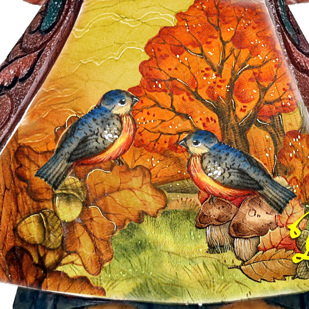 Autumn Angel with Pumpkin Handcrafted Christmas Figurine by G. DeBrekht - Thanksgiving Halloween Decor - 516655