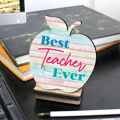 Unique gift for teacher - Back to School Gift - Teacher apple sign - End of year gift - Teacher appreciation - 8457613