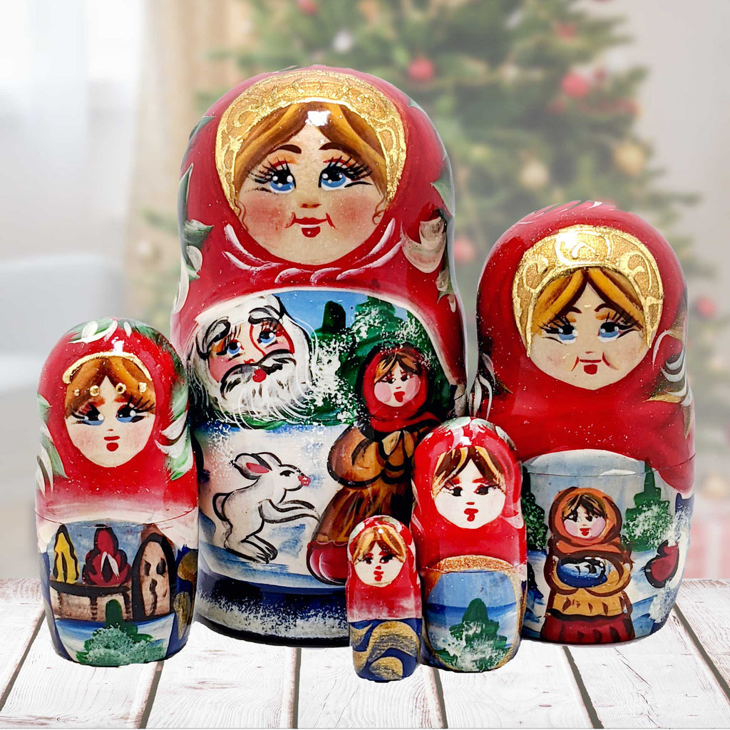 Fairy Tale Matreshka Nesting Dolls Set of 5 by G. DeBrekht - 140078