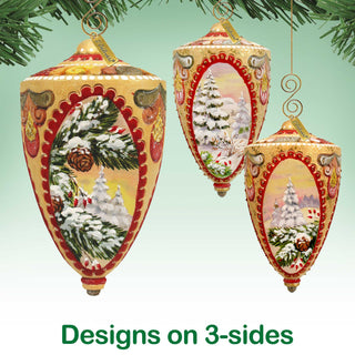 Winter Forest Sculpted Ornament by G. DeBrekht - 621142