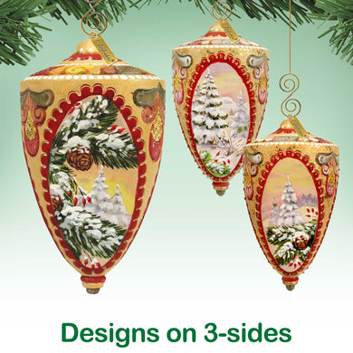 Winter Forest Sculpted Ornament by G. DeBrekht - 621142