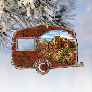 Camper Woodsy Wooden Ornaments by G. DeBrekht - Wildlife Holiday Decor - 8198431-2