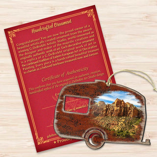 Camper Woodsy Wooden Ornaments by G. DeBrekht - Wildlife Holiday Decor - 8198431-2