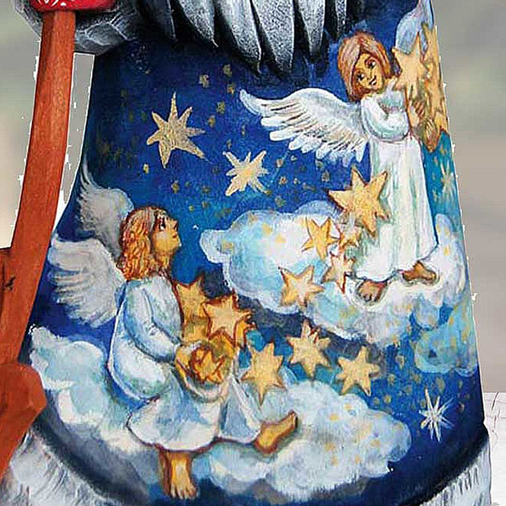 Guarding Stars Santa Hand-Painted WOODCARVED Masterpiece by G. DeBrekht - Nativity Holiday Decor - 8214478 *** PRE-ORDER - Handmade Just for You! ***