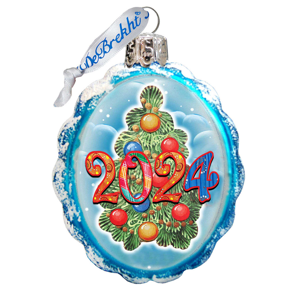 2025 Dated Mercury Glass Ornament by G. Debrekht - Christmas Decor - 773017-D25