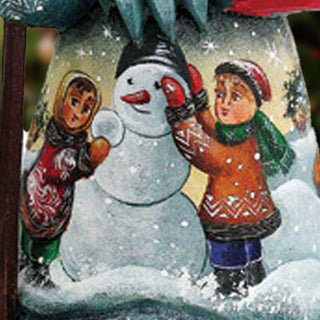 Building a winter Friend Hand-Painted WOODCARVED Masterpiece by G. DeBrekht - Christmas Decor - 8215092 *** PRE-ORDER - Handmade Just for You! ***