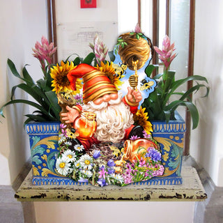 Honeycomb Gnome Easter Door Decor by D. Gelsinger - Easter Spring Decor - 8461061H-DG