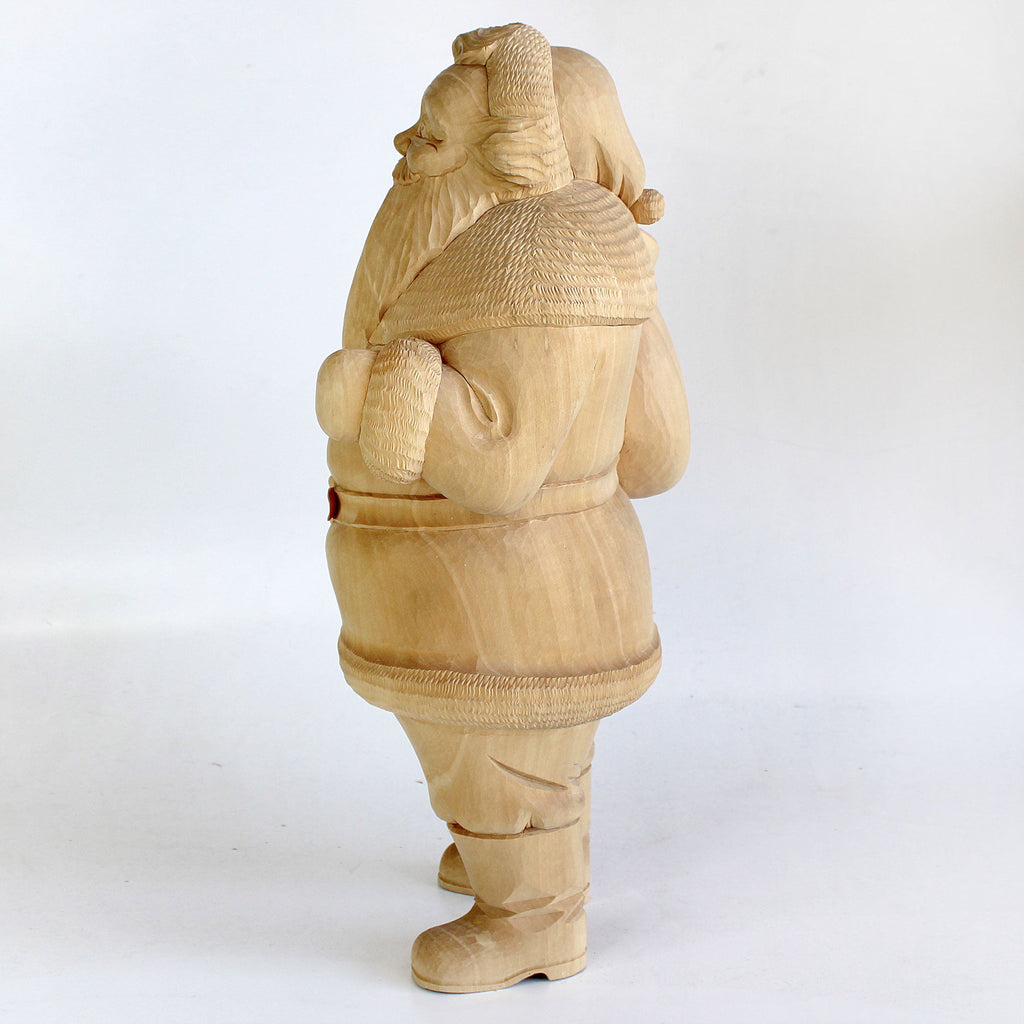 One-of-a-Kind Santa Claus Wood Carved Figurine 16