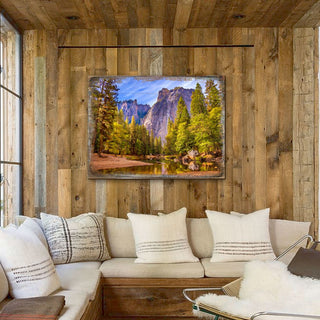 Forest Lake Art Wooden Wall Art by Nature Wonders - Nature Wildlife Decor - 95238B