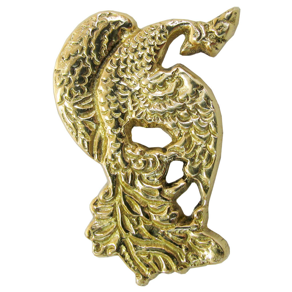 Firebird Design Vintage Handmade Brass Bookmark - Unique Book Hook Design - Rare Find & Perfect Gift