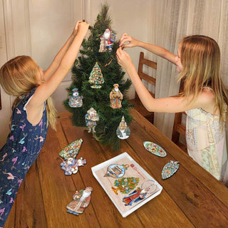 Santas Around the World - Polish Santa Ornaments - Handcrafted Eco Wood Christmas Ornaments Set of 3 by G. DeBrekht - 8091309-S3