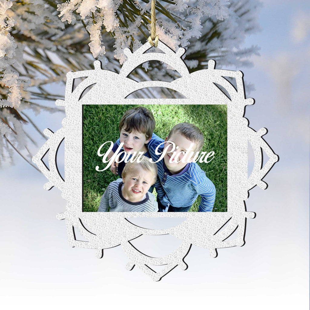 Snowflake Ornament Picture Frame Ornament for Photo by G.DeBrekht - 8141157PF