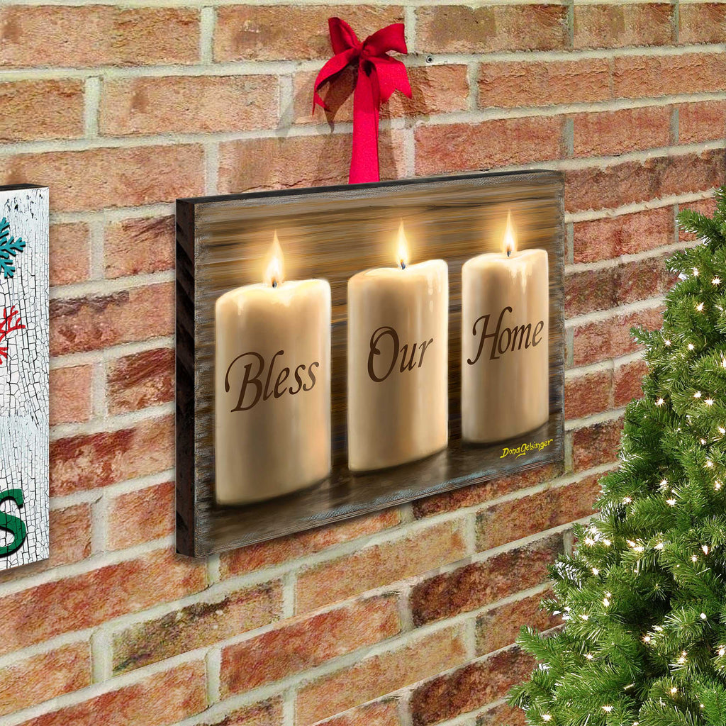 Bless Our Home Wall Art by D. Gelsinger - Nativity Holiday Decor - 95687B-DG