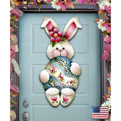 Bunny Hugs Easter Door Decor by Jamie Mills-Price - Easter Spring Decor - 8457602H