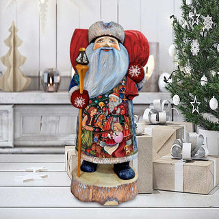Here Comes Santa Claus Hand-Painted WOODCARVED Masterpiece by G. DeBrekht - Christmas Decor - 241143-3 *** PRE-ORDER - Handmade Just for You! ***