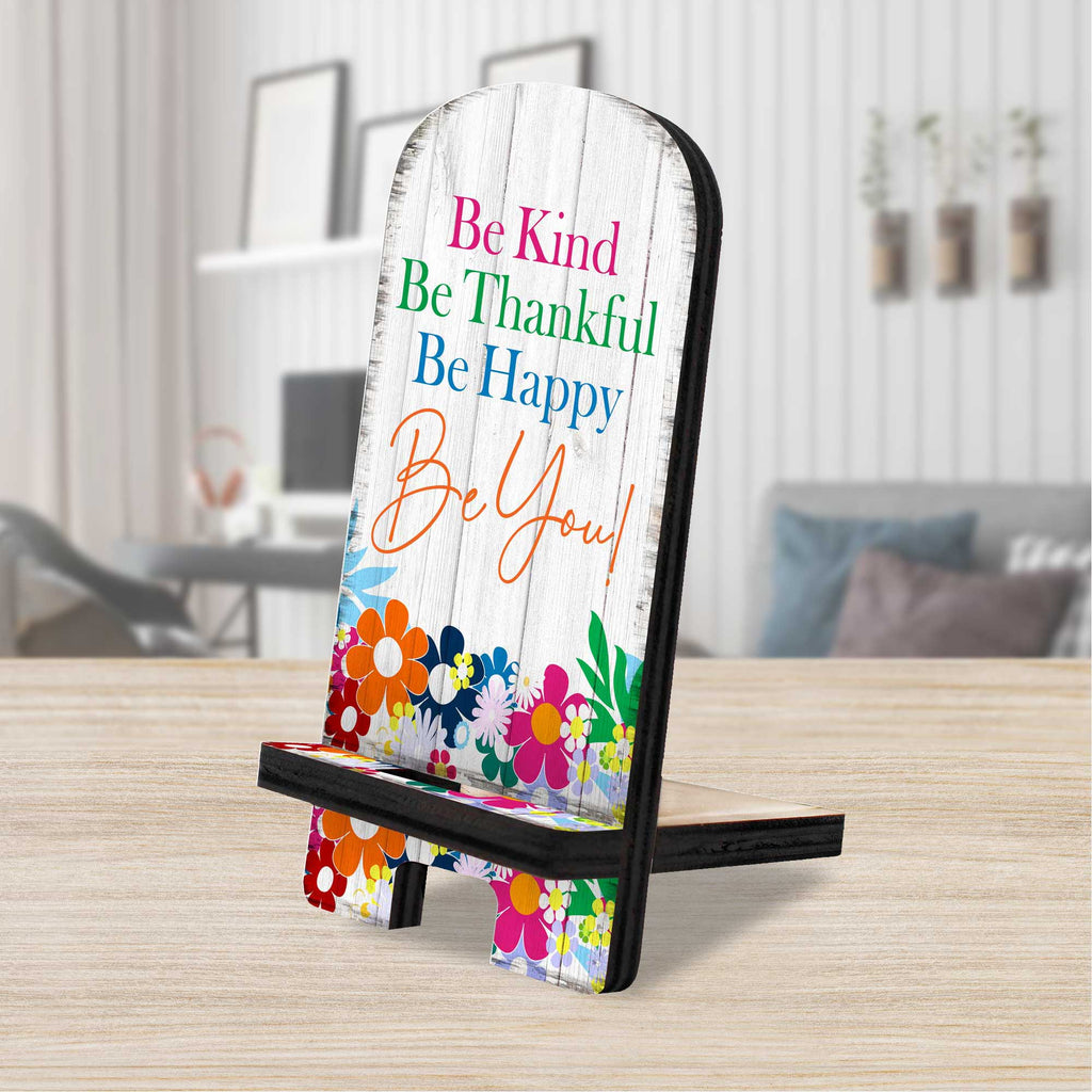 Be You! Cell Phone Stand Family Decor Wood Mobile Tablet Holder Charging Station Organizer - 892066