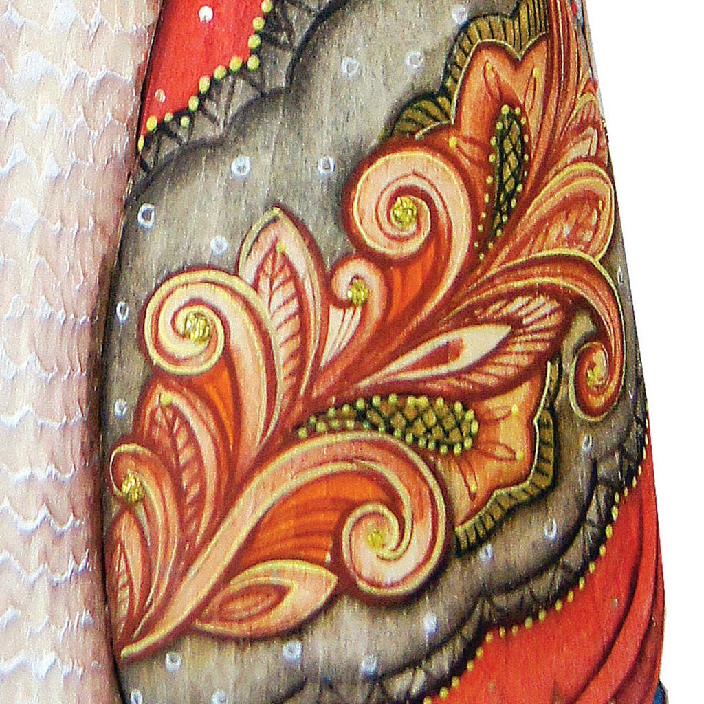 Moose Gathering Christmas Santa Hand-Painted WOODCARVED Masterpiece by G. DeBrekht - Wildlife Holiday Decor - 213630