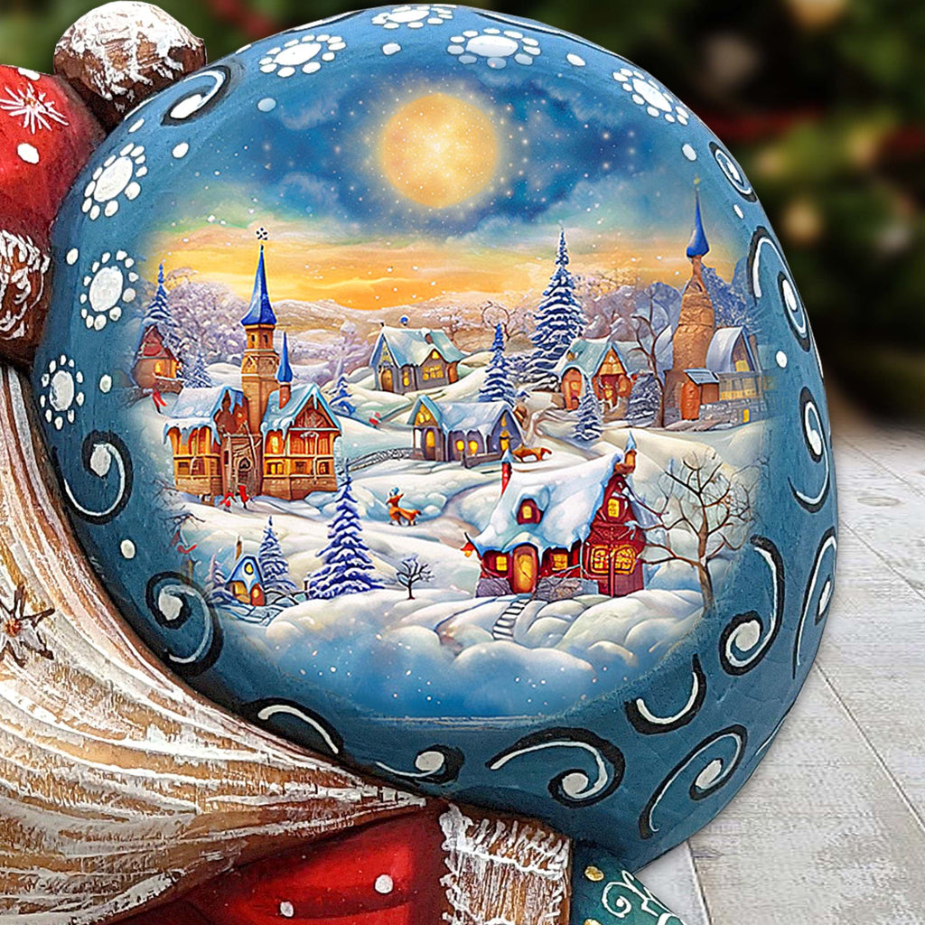 Christmas Night Sack Santa Hand-Painted WOODCARVED Masterpiece by G. DeBrekht - Christmas Decor - 8204015 *** PRE-ORDER - Handmade Just for You! ***