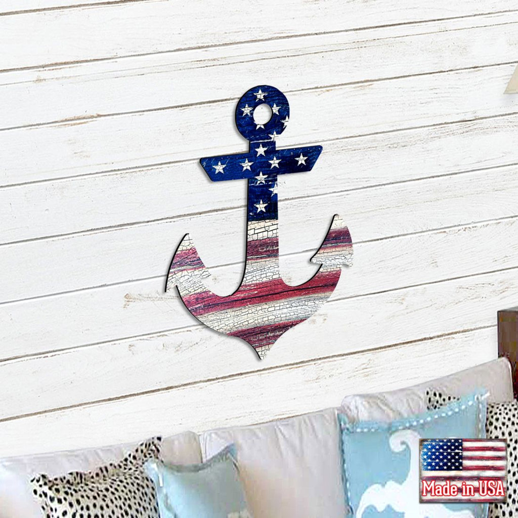American Anchor Holiday Door Decor - American Christmas Decor - 8198913H