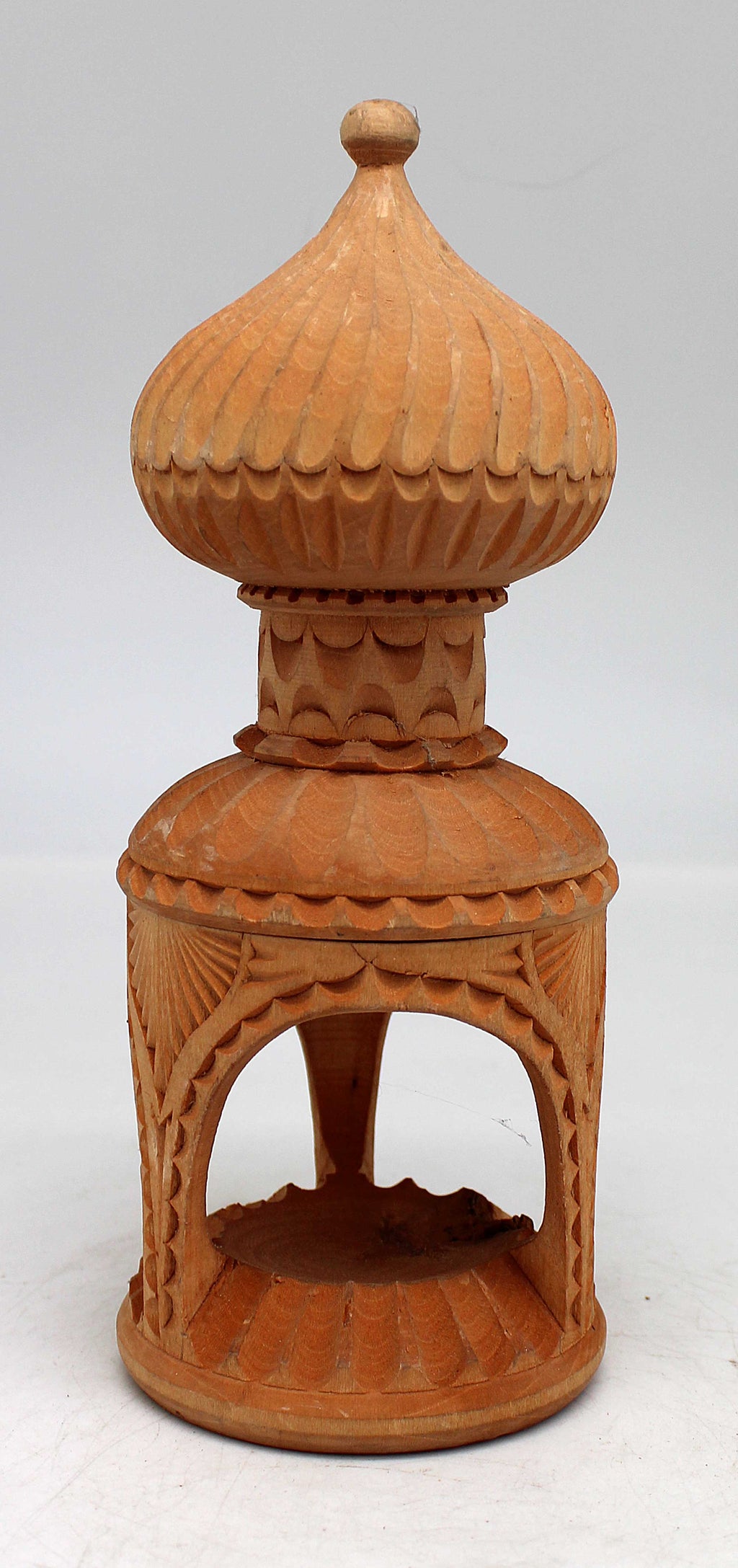 One-of-a-Kind Church WOODCARVED Decorative Handpainted Figurine 8