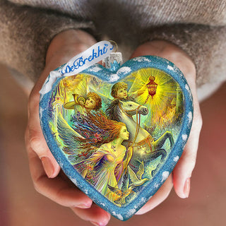 Christmas Night Glass Ornament Limited Edition by Strelkina at G. DeBrekht - Christmas Decor - 738-087-ST