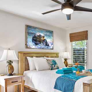 Otter Wooden Coastal Wall Art by Nature Wonders - Coastal Sea-Life Decor - 95239B