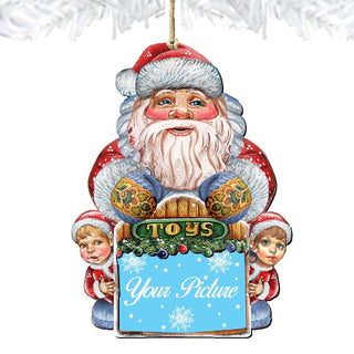 Santa Christmas Picture Frame Ornaments - Ornament for Photo - Christmas Santa Snowman Decor - 8119172PF