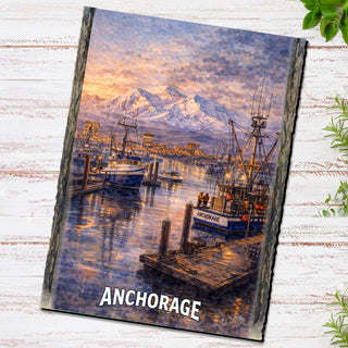 Harbor at Sunset Greeting Card by G. Debrekht - 97132GC