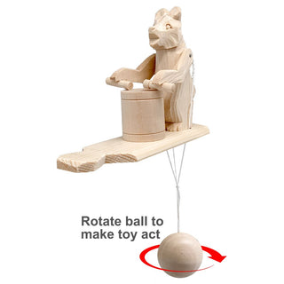 Athlete Bear Animated Spinning Old World Decoration by G. Debrekht - Wildlife Holiday Decor - 191000-03