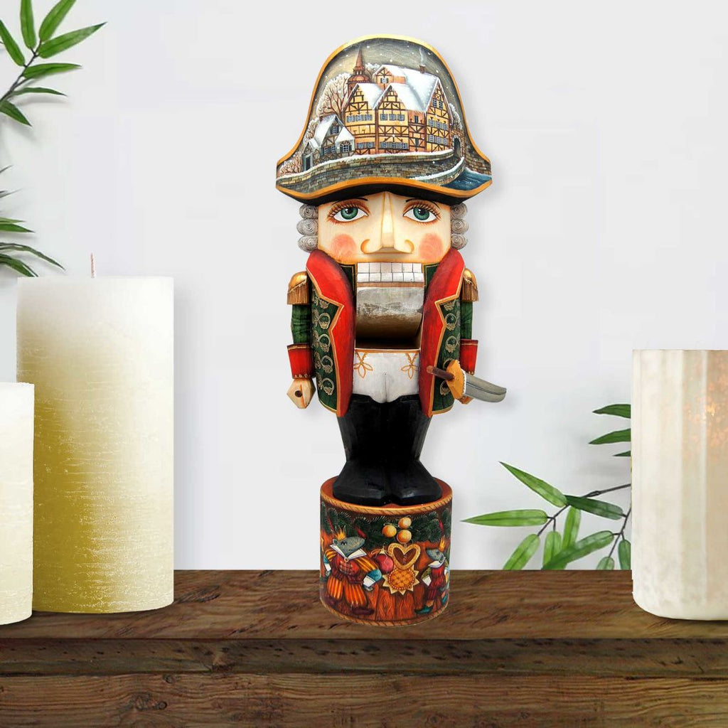 Nutcracker Soldier Large Hand-Painted WOODCARVED Masterpiece by G. DeBrekht - Christmas Decor - 210012